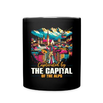 Innsbruck Austria Travel Vacation Austrian - Full Colour Mug - black - Front