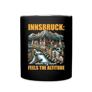 Innsbruck Austria Travel Vacation Austrian - Full Colour Mug - black - Front