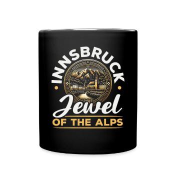 Innsbruck Austria Travel Vacation Austrian - Full Colour Mug - black - Front
