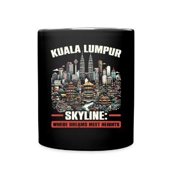 Kuala Lumpur Malaysia Travel Vacation Malaysian - Full Colour Mug - black - Front