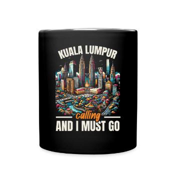 Kuala Lumpur Malaysia Travel Vacation Malaysian - Full Colour Mug - black - Front