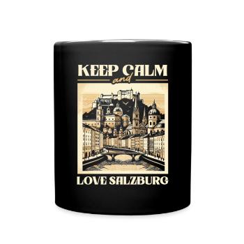 Salzburg Austria Travel Vacation Country Austrian - Full Colour Mug - black - Front