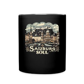 Salzburg Austria Travel Vacation Country Austrian - Full Colour Mug - black - Front