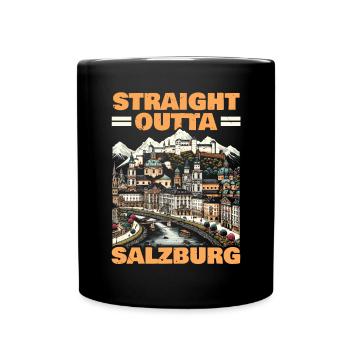 Salzburg Austria Travel Vacation Country Austrian - Full Colour Mug - black - Front
