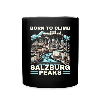 Salzburg Austria Travel Vacation Country Austrian - Full Colour Mug - black - Front