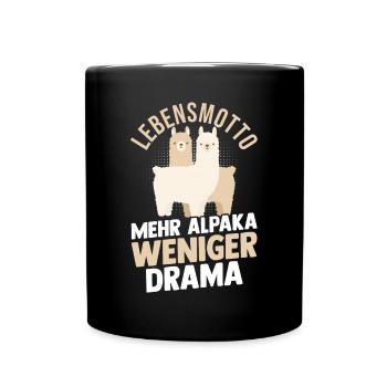Alpaga - Mug uni - noir - Devant