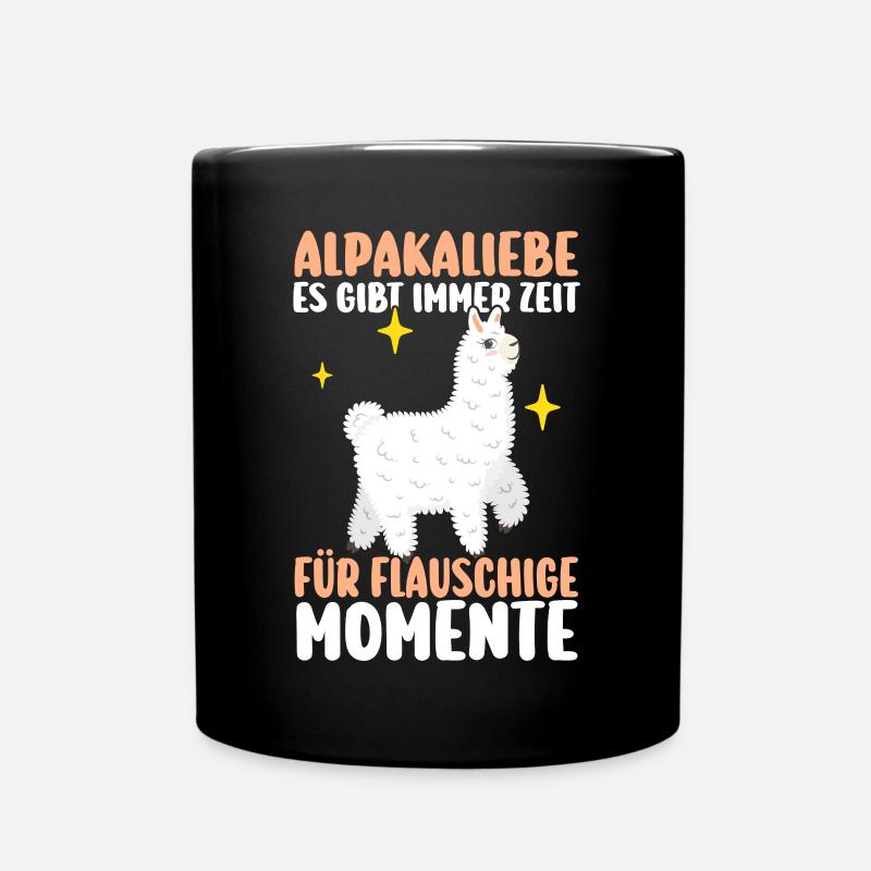 Alpaca - Full Colour Mug - black