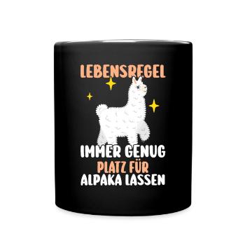 Alpaga - Mug uni - noir - Devant