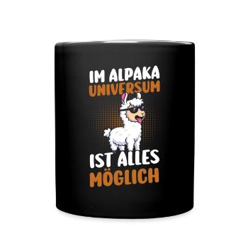Alpaca - Full Colour Mug - black - Front