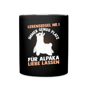 Alpaga - Mug uni - noir - Devant