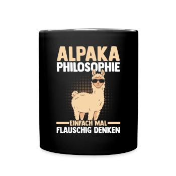 Alpaga - Mug uni - noir - Devant