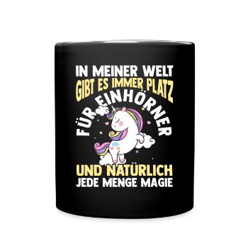 Magic Unicorn - Full Colour Mug - black - Front