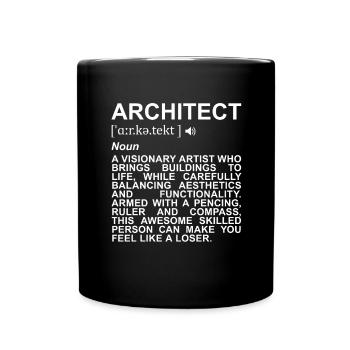 Architect Definition - Full Colour Mug - black - Front