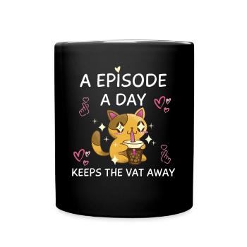 K-Drama Lover Funny KDrama Mom - Full Colour Mug - black - Front