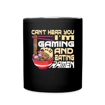 Ramen Und Gaming Japan Anime Manga Otaku - Tasse einfarbig - Schwarz - Vorne