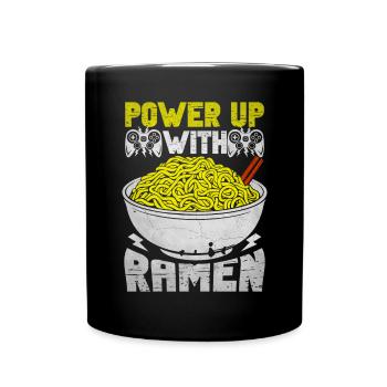 Ramen Und Gaming Japan Anime Manga Otaku - Tasse einfarbig - Schwarz - Vorne