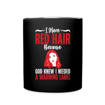 Redhead Gifts - Tasse einfarbig - Schwarz - Vorne