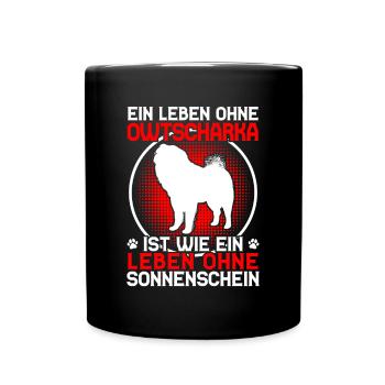 Ovcharka life without Caucasian Ovcharka - Full Colour Mug - black - Front