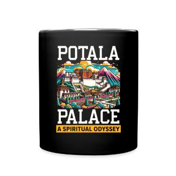 Potala Palace China Reisen Urlaub Chinesisch - Tasse einfarbig - Schwarz - Vorne