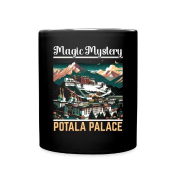 Palais du Potala Chine Voyage Vacances Chinois - Mug uni - noir - Devant