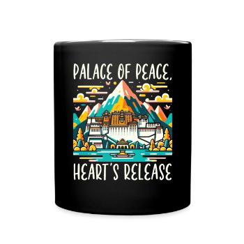 Palais du Potala Chine Voyage Vacances Chinois - Mug uni - noir - Devant