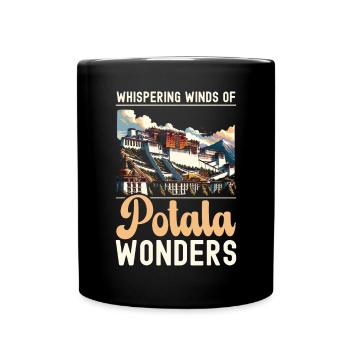 Potala Palace China Travel Vacation Chinese - Full Colour Mug - black - Front