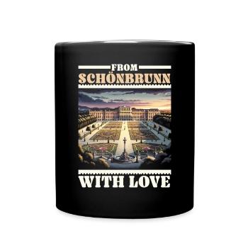 Schloss Schönbrunn Österreich Reisen Urlaub Österreich - Tasse einfarbig - Schwarz - Vorne