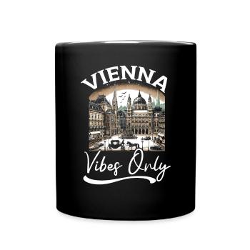 Vienna Austria Travel Vacation Country Austrian - Full Colour Mug - black - Front