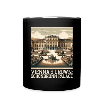 Schönbrunn Palace Austria Travel Vacation Austrian - Full Colour Mug - black - Front
