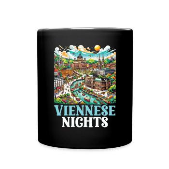 Vienna Austria Travel Vacation Country Austrian - Full Colour Mug - black - Front