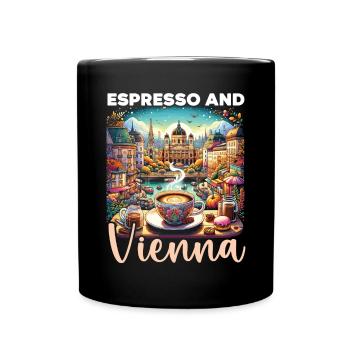 Vienna Austria Travel Vacation Country Austrian - Full Colour Mug - black - Front