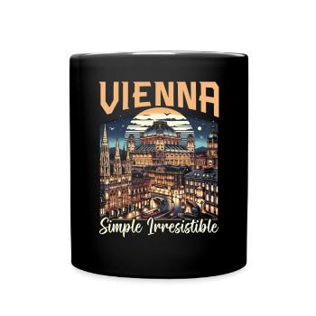 Vienna Austria Travel Vacation Country Austrian - Full Colour Mug - black - Front