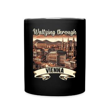 Vienna Austria Travel Vacation Country Austrian - Full Colour Mug - black - Front