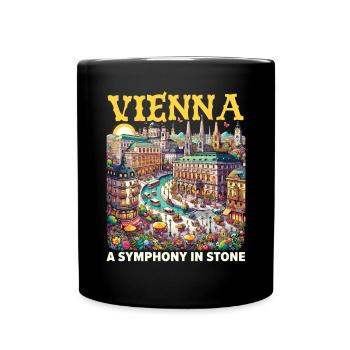 Vienna Austria Travel Vacation Country Austrian - Full Colour Mug - black - Front