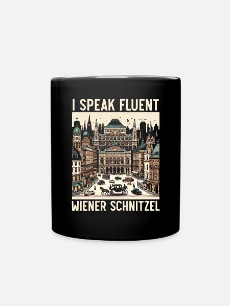 Wien Österreich Reisen Urlaub Land Österreich - Tasse einfarbig - Schwarz