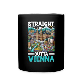 Vienna Austria Travel Vacation Country Austrian - Full Colour Mug - black - Front