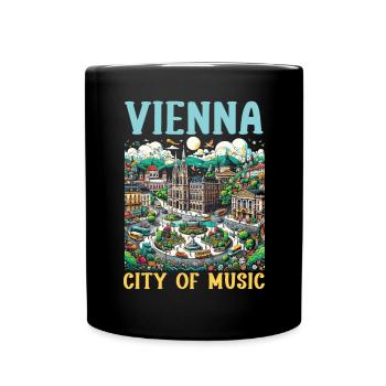 Vienna Austria Travel Vacation Country Austrian - Full Colour Mug - black - Front