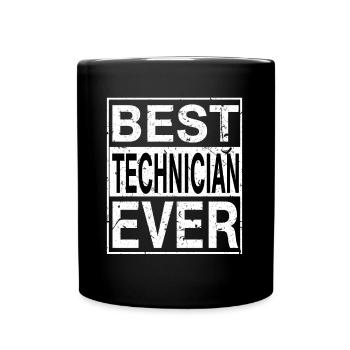 Bestes Techniker-Geschenk aller Zeiten - Tasse einfarbig - Schwarz - Vorne