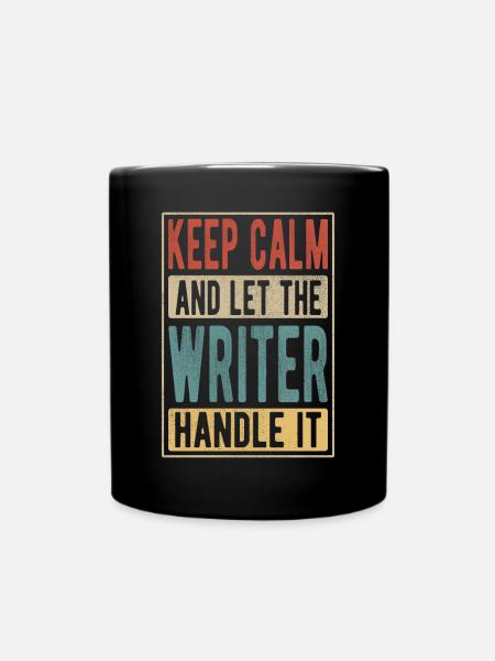 Writer Retro Geschenk - Tasse einfarbig - Schwarz