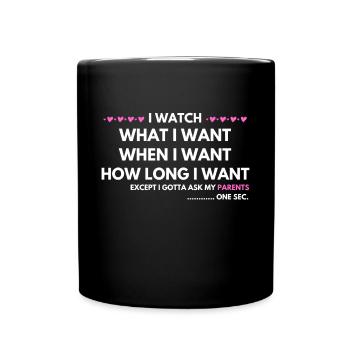 K-Drama Lover Funny KDrama Mom - Full Colour Mug - black - Front