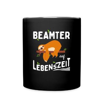 Civil servant for life sloth - Full Colour Mug - black - Front