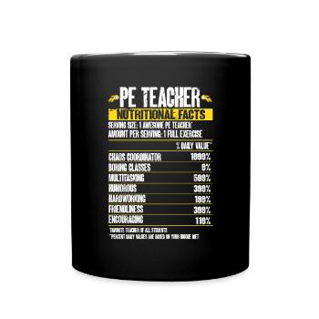 Physical Education Teacher Physical Education Teacher - Full Colour Mug - black - Front