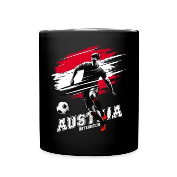 Soccer Austria Austria Flag Flag Player - Full Colour Mug - black - Front