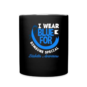 Cadeau pour diabétiques de type 1 pour diabétiques de type 1 - Mug uni - noir - Devant
