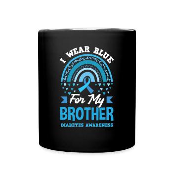 Cadeau pour diabétiques de type 1 pour diabétiques de type 1 - Mug uni - noir - Devant