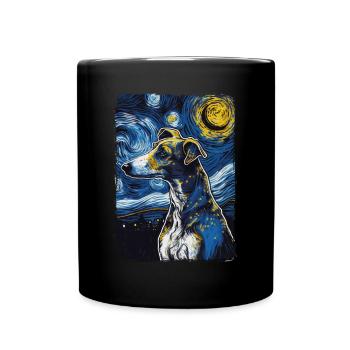 Galgo Español Nuit étoilée - Mug uni - noir - Devant
