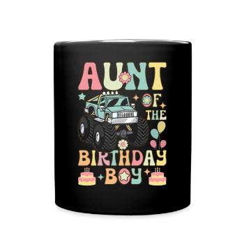 Monster Truck Lover Birthday Party - Full Colour Mug - black - Front
