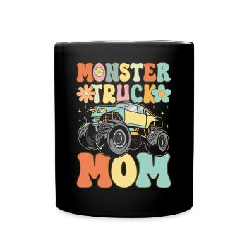 Groovy Camion Amant Maman Femme - Mug uni - noir - Devant