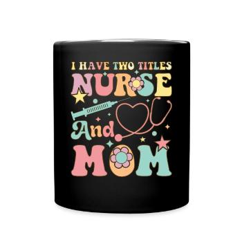 Groovy Allaitement Maman RN - Mug uni - noir - Devant