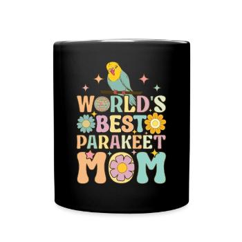 Perruche Perruche Perroquet Femelle - Mug uni - noir - Devant